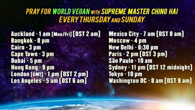 On Supreme Master TV: Renowned Spiritual Leader Calls for Prayer for World Vegan