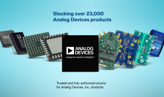 마우저 일렉트로닉스가 공급하는 광범위한 최신 아나로그디바이스 제품들