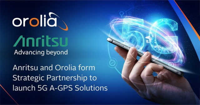 안리쓰코퍼레이션과 Orolia가 Carrier Acceptance Testing을 위한 5G Assisted GPS CAT 솔루션 출시를 위해 전략적 파트너십을 맺었다