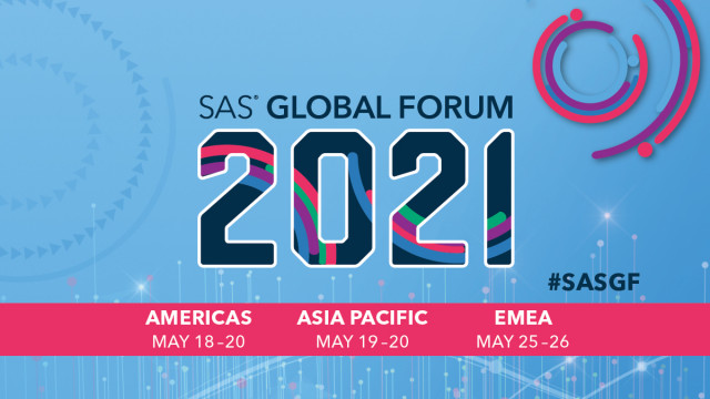 SAS 글로벌 포럼 2021 포스터