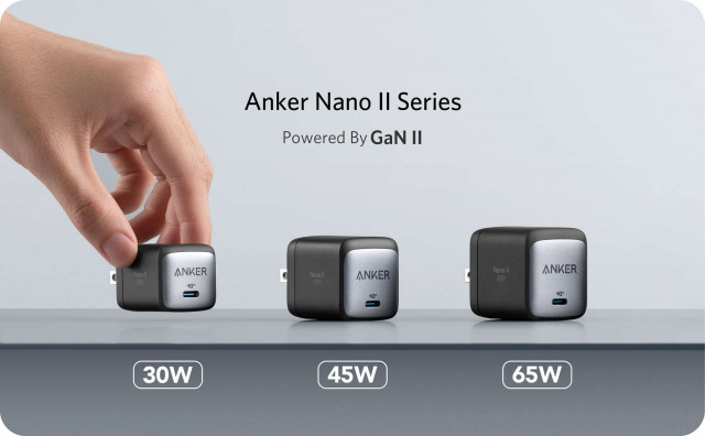 앵커가 PowiGaN 기술과 ZVS 아키텍처를 접목한 InnoSwitch4-CZ를 울트라 콤팩트 30·45·65W USB-C 충전기 시리즈를 ‘나노 II’에 도입한다