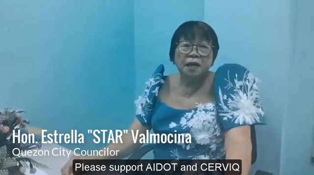 필리핀 Quezon City 의원 Hon. Estrella가 보낸 축하 영상