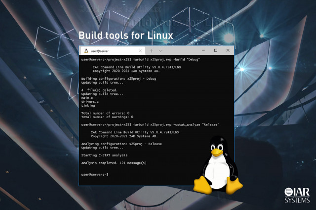 IAR 시스템즈가 출시하는 리눅스용 빌드 툴