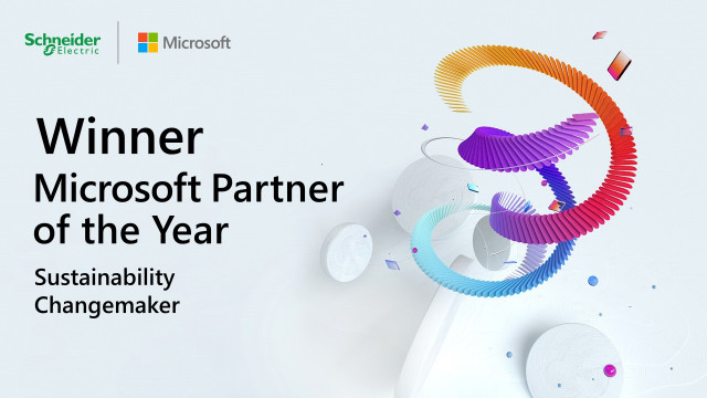 Schneider Electric Recognized as 2021 Microsoft Sustainability Changemaker Partner of the Year Award...