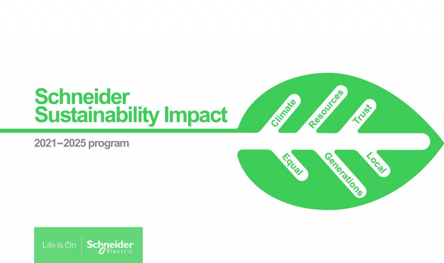 슈나이더 일렉트릭이 2021-2015 5개년 지속 가능성 영향에 대한 실적을 발표했다