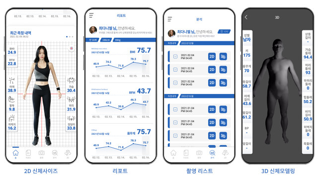 신체 사이즈 측정 앱 사이즈잇, 3D 데이터 및 둘레 사이즈 신규 제공 - 뉴스와이어