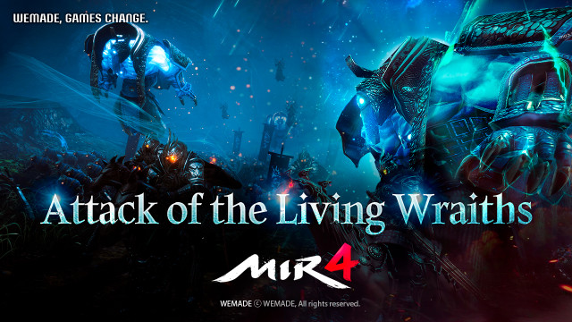 MIR4 released updates with exciting new battle content, Attack of the Living Wraiths.
