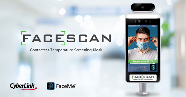 CyberLink Corp가 FaceMe® 안면 인식 기술을 FaceScan의 열 감지 키오스크에 탑재하는 내용의 파트너십을 발표했다
