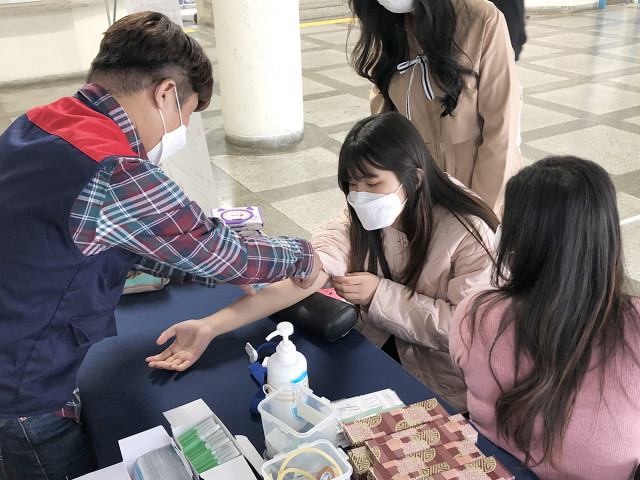 조혈모세포 기증희망등록 캠페인, 경북과학대학교