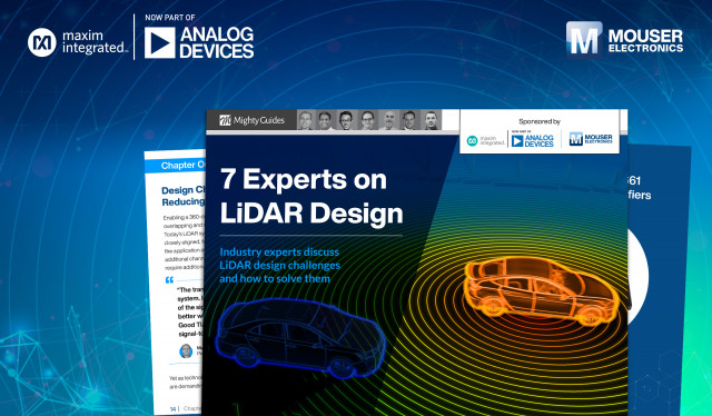 마우저와 ADI가 LiDAR 기술의 설계 및 과제에 대한 신규 전자책을 발간했다