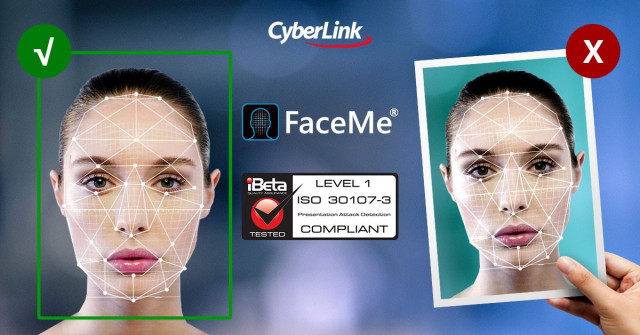 CyberLink Corp의 FaceMe® 안면 인식 솔루션이 iBeta의 산업 표준 PAD (Presentation Attack Detection)에서 100%의 실제 거부율(T...