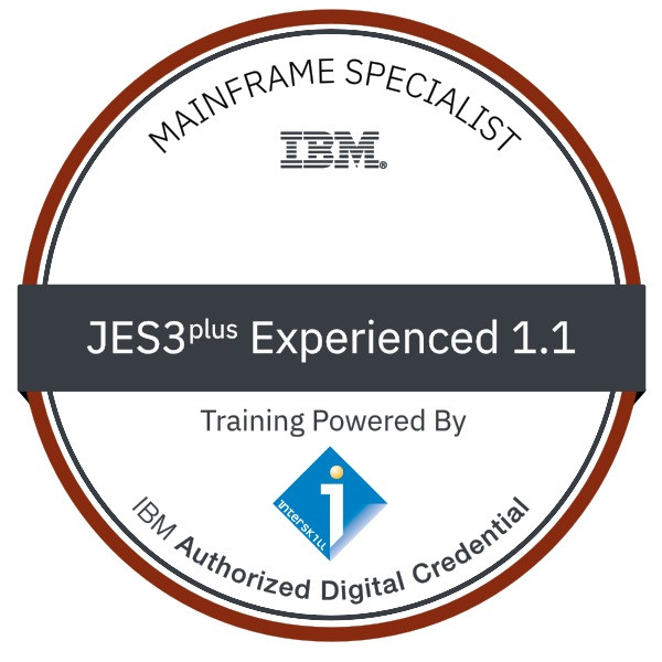 JES3plus 코스 수료자에게는 IBM Authorized Digital Credential이 수여된다