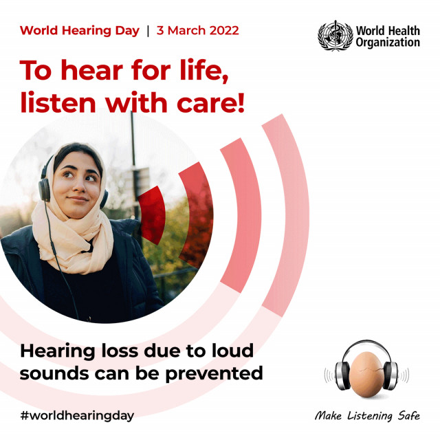 WHO의 세계 청각의 날 포스터