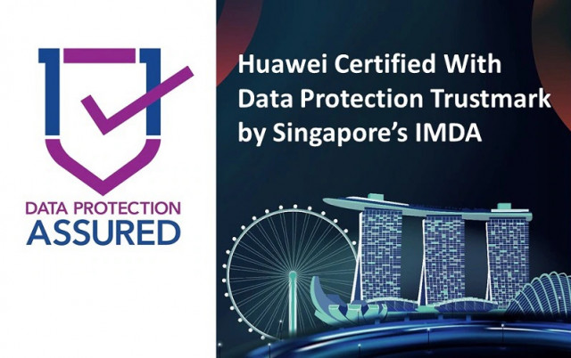 화웨이 인터내셔널이 싱가포르 IMDA로부터 ‘데이터 보호 신뢰 마크’ 인증을 획득했다