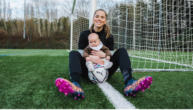 PUMA Player Sara Björk Returned to Elite Level Football This Weekend Following the Birth of Her Chil...