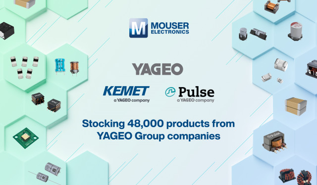 마우저가 5만여종의 YAGEO Group 부품을 제공한다