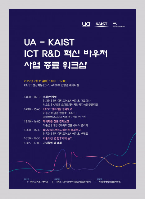 IITP ICT R&D 혁신 바우처 사업 종료 워크샵 포스터