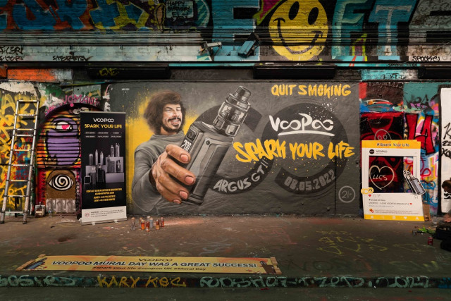 VOOPOO Creates the World’s Biggest Vape Graffiti with Famous Graffiti Artist