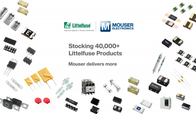 마우저가 4만1000개 이상의 리틀휴즈 부품을 공급한다