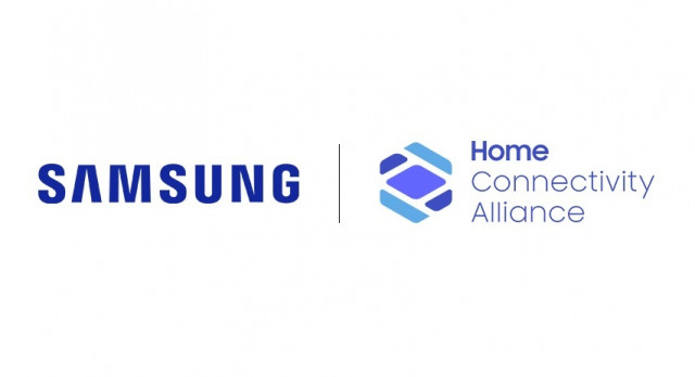 삼성전자와 HCA (Home Connectivity Alliance) 로고