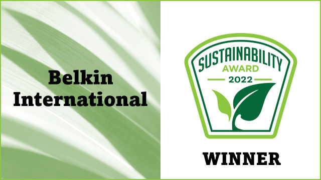 Belkin International Awarded for Global Sustainability in the 2022 Sustainability Awards