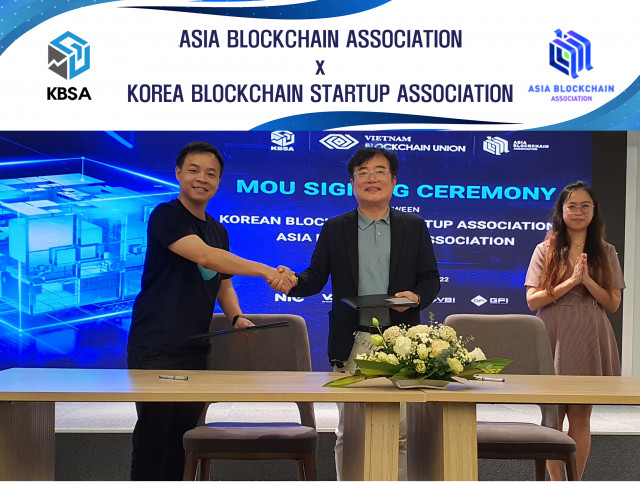 한국블록체인스타트업협회와 아시아블록체인협회가 블록체인 기술에 대한 MOU를 체결했다
