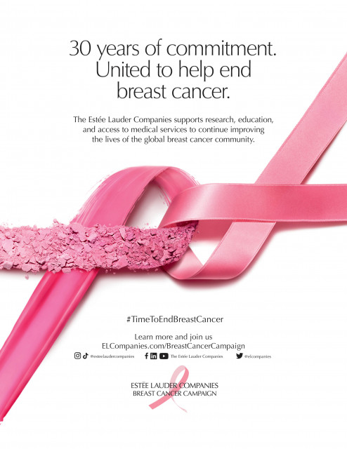 The Estée Lauder Companies Launches 2022 Breast Cancer Campaign to Honor 30th Anniversary and Positi...