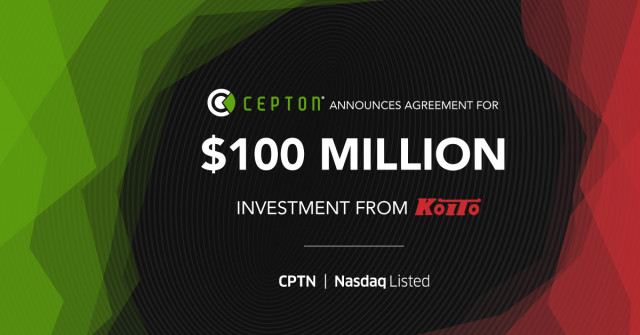 Cepton, Inc. Announces Agreement for $100 Million Investment from Koito Manufacturing