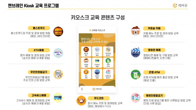 엔브레인 키오스크 교육 콘텐츠 구성