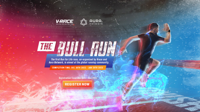 V-Race The Bull Run 2022 - The Pioneering Virtual Race to Award NFT Medals