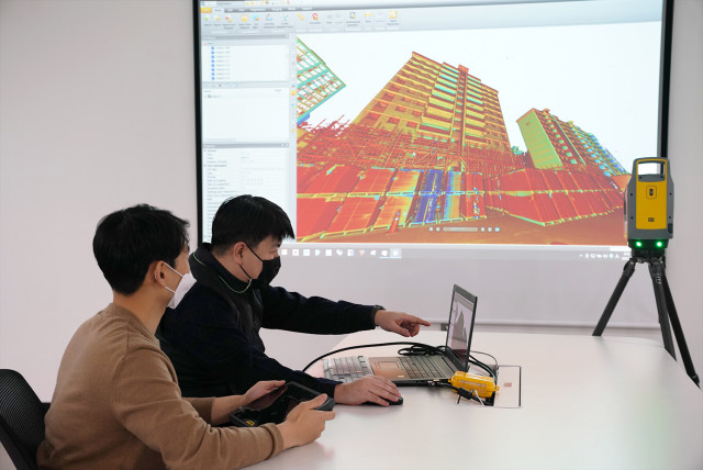 3D 스캐너를 활용한 기존 아파트 모델링 데이터 확인