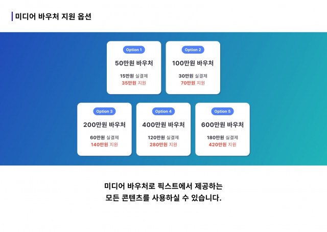 미디어 바우처 내용