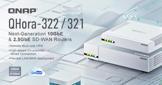 10GbE & 2.5GbE 네트워킹 구축 및 최대 1000/700대 동시 VPN을 연결하는 QHora-322와 QHora-321