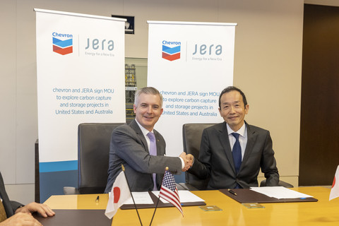 Chris Powers, Vice President of Carbon Capture Utilization and Storage at Chevron, and Mr. Gaku Taka...