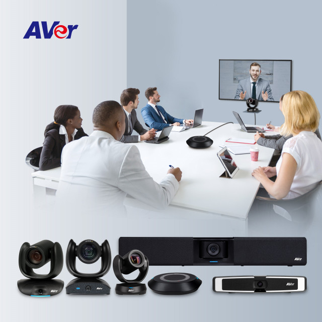 AVer의 화상 회의 제품은 다양한 사용 공간에서 활용될 수 있도록 라인업을 구성하고 있으며, 4K 영상을 지원하고 줌, 팀즈 화상 회의 소프트웨의 인증을 받은 제품이다