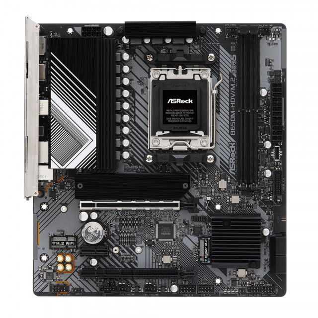 ‘애즈락 B650M-HDV’는 지난해 9월 출시된 젠4 기반 5세대 AMD 라이젠 7000 CPU의 고성능 X시리즈부터 일반형 non-X에 이어 2023년 추가로 공개된 게이밍 특화 X3D까지 전 라인업에 폭넓게 대응한다