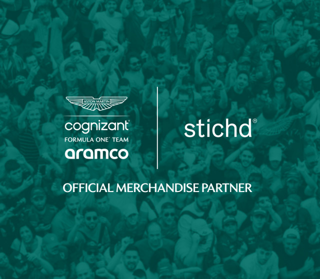 stichd to Become Official Merchandise Partner of Aston Martin Aramco Cognizant Formula One® Team