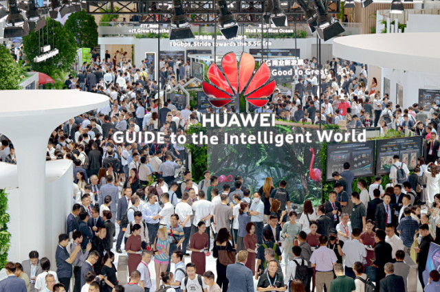 Huawei’s booths at MWC Shanghai 2023
