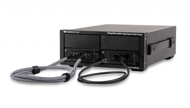 고속 USB Type-C®, HDMI® 2.1 및 기타 케이블 테스트용 RapidWave4000 고급 케이블 테스터