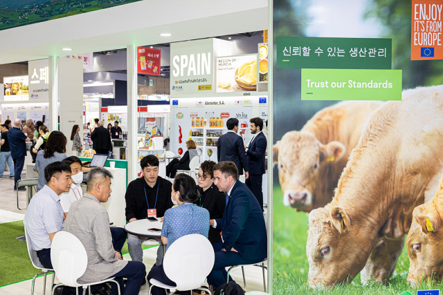 서울푸드 2023 유럽 소고기 홍보관에서 진행된 B2B 미팅