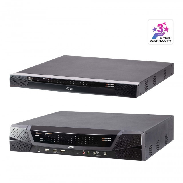 에이텐이 네트워크를 통해 데이터센터, 서버룸 등을 모니터링하고 접속할 수 있도록 로컬 콘솔 및 원격 IP 접속을 제공하는 KVM over IP 스위치 2종(KN8032VB/KN8064VB) 모델을 한국 시장에 출시했다