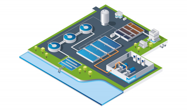 산업폐수 처리 및 부산물 자원화 생산 플랜트
