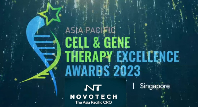 노보텍이 ‘Asia-Pacific Cell & Gene Therapy Excellence Awards(ACGTEA)’에서 2023년도 세포유전자 치료제 우수상(Best CRO for Cell & Gene Therapy) 분야에 2년 연속 선정됐다