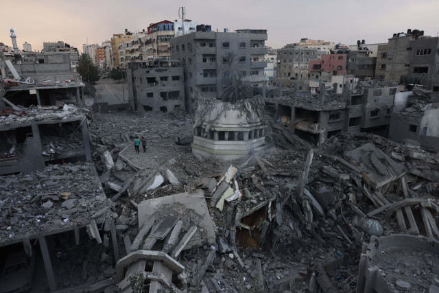 폭격으로 파괴된 가자지구(©MSF)
