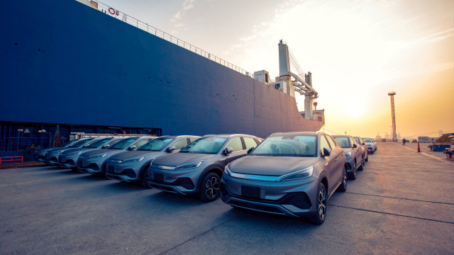 BYD’s Passenger Vehicles at Port (Photo: Business Wire)