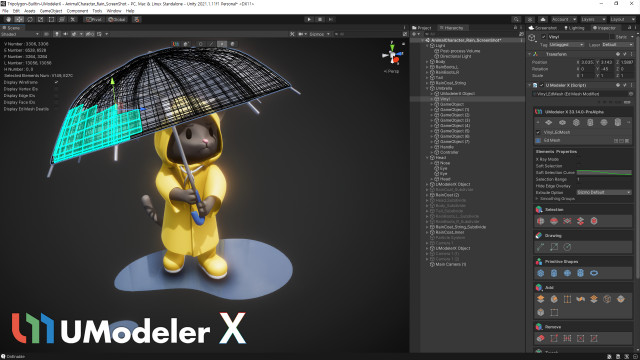 UModeler X supports 3D modeling, modifiers, rigging, and painting, streamlining the creation of real-time 3D content with enhanced ease.