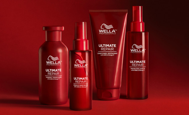 Wella Professionals Ultimate Repair Product Line, including Miracle Hair Rescue, a patented, leave-o...