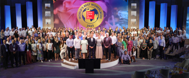 Bacardi celebrates making the World&#039;s Best Workplaces in 2023, ranking in at #18. (Photo: Business Wire)