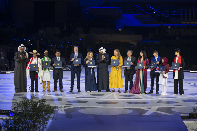 11 winners of the Zayed Sustainability Prize Recognised at COP28 (Photo: AETOSWire