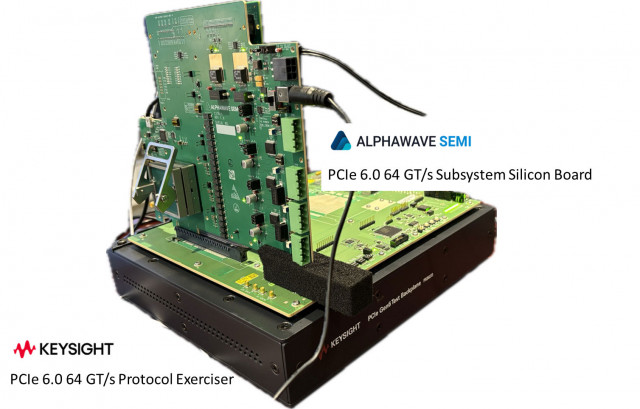 Alphawave Semi and Keysight Collaboration - PCIe 6.0 64GT/s Interoperability (Graphic: Alphawave Sem...